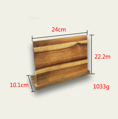 Magnetic Wooden Knife Storage Rack
