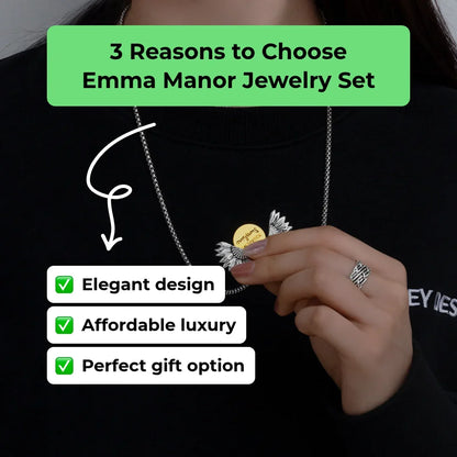 Emma Manor Necklace For Women 18k Gold Plated 925 Silver 5A Zirconia Diamond Hope Pendant Necklace